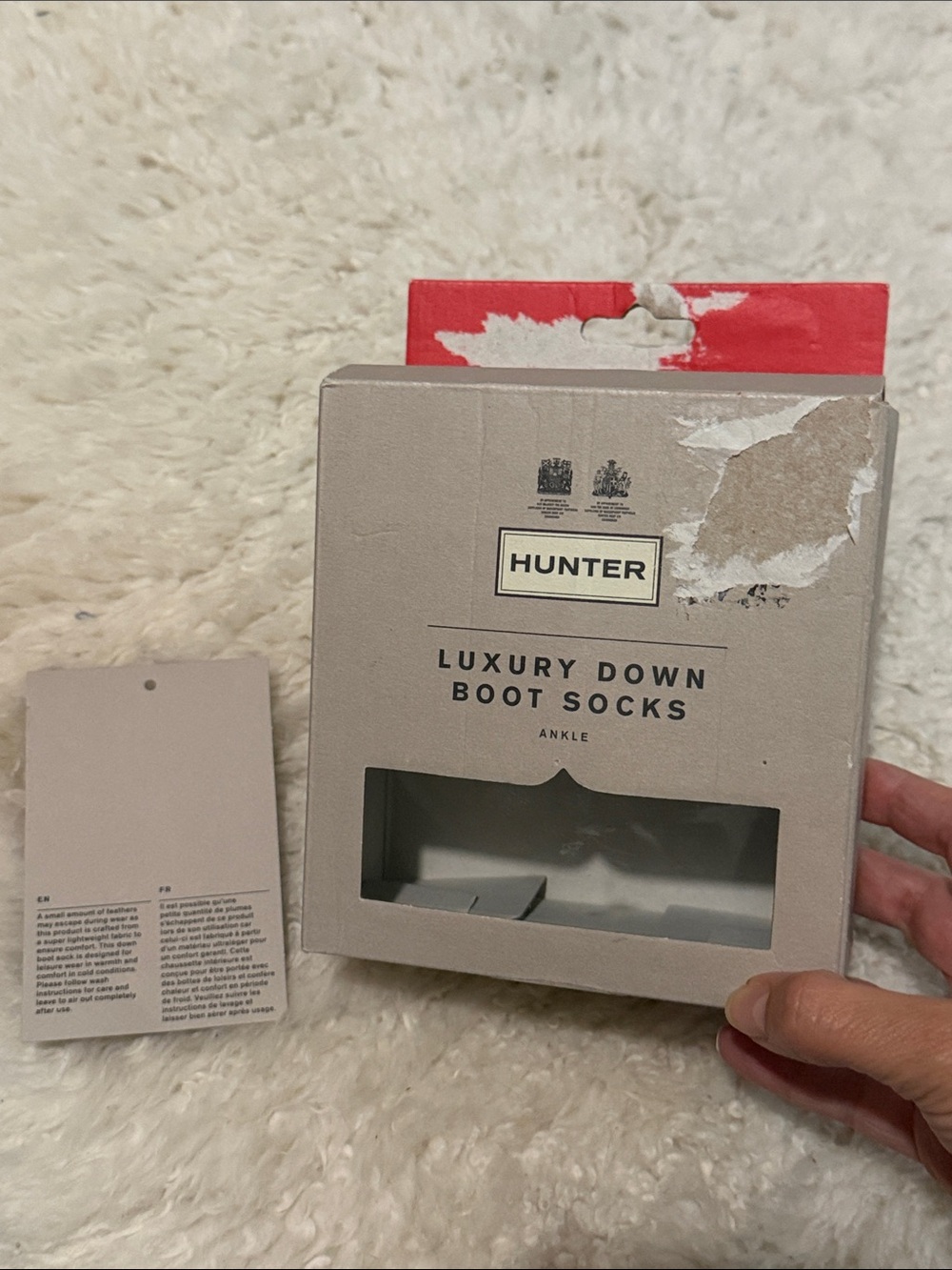 Hunter Luxury Down Boot Socks - Box Only
